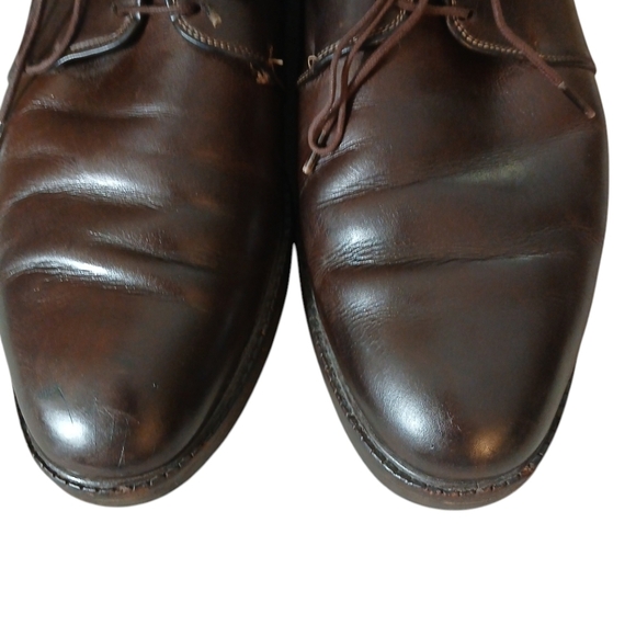 Salvatore Ferragamo Oxfords Men's Brown Leather Lace Up Shoes Size 12 - Picture 3 of 16